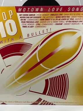 Top 10 With a Bullet Motown Love Songs LP (Motown R-213535) - Sealed
